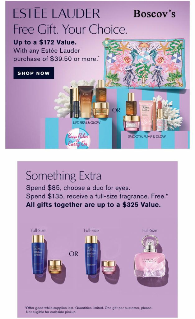 Estée Lauder gifts with purchase February 2024