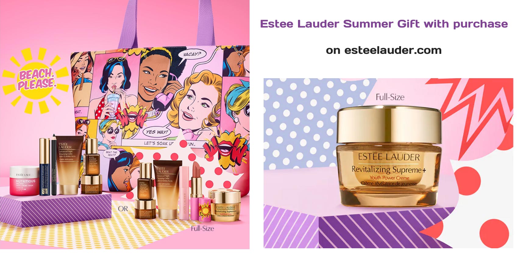 List of Estée Lauder gifts with purchase June 2024