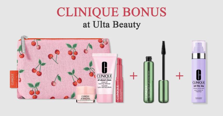 Clinique 4-piece gift with purchase at Ulta Beauty