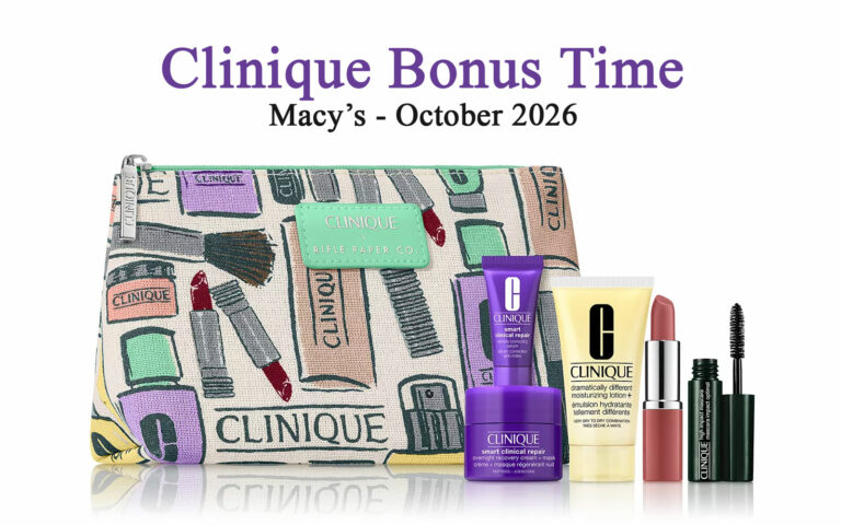 Clinique 6-piece gift with purchase at Macy's