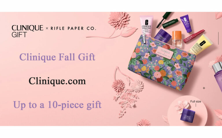 Clinique 8-piece gift with purchase at Clinique.com